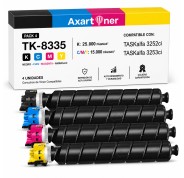 Compatible Pack x4 Kyocera TK8335 Cartuchos de Toner TK-8335 para TASKalfa 3252ci / 3523ci