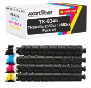 Compatible Pack x4 Kyocera TK8345 Cartuchos de Toner TK-8345 para TASKalfa 2552ci / 2553ci
