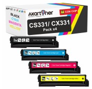 Compatible Pack x4 Lexmark CS331dw / CX331adwe Cartuchos de Toner