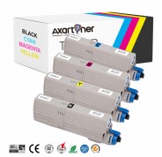 Compatible Pack x4 OKI C532, C542, MC573, MC563 Cartuchos de Toner