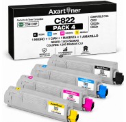 Compatible Pack x4 OKI C822 Cartuchos de Toner