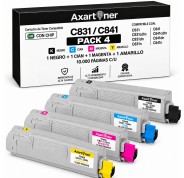 Compatible Pack x4 OKI C831 / C841 Cartuchos de Toner