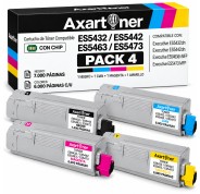 Compatible Pack x4 OKI ES5432 / ES5442 / ES5463 / ES5473 Cartuchos de Toner
