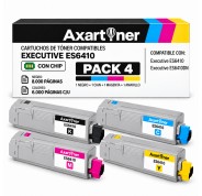 Compatible Pack x4 OKI ES6410 Cartuchos de Toner