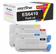 Compatible Pack x4 OKI ES6410 Cartuchos de Toner