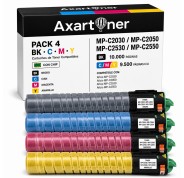 Compatible Pack x4 Ricoh Aficio MP-C2030 / MP-C2050 / MP-C2530 / MP-C2550 Cartuchos de Toner