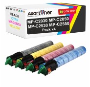 Compatible Pack x4 Ricoh Aficio MP-C2030 / MP-C2050 / MP-C2530 / MP-C2550 Cartuchos de Toner