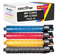Compatible Pack x4 Ricoh Aficio MP-C3002 / MP-C3502 Cartuchos de Toner