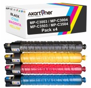 Compatible Pack x4 Ricoh Aficio MP-C3003 / MP-C3503 / MP-C3004 / MP-C3504 Cartuchos de Toner