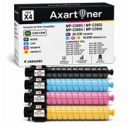 Compatible Pack x4 Ricoh Aficio MP-C3003 / MP-C3503 / MP-C3004 / MP-C3504 Cartuchos de Toner
