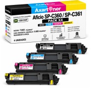 Compatible Pack x4 Ricoh Aficio SP-C360 / SP-C361 Cartuchos de Toner