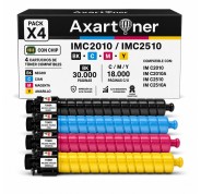 Compatible Pack x4 Ricoh IMC2010 / IMC2510 Cartuchos de Toner