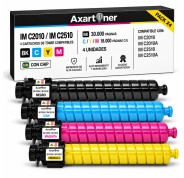 Compatible Pack x4 Ricoh IMC2010 / IMC2510 Cartuchos de Toner