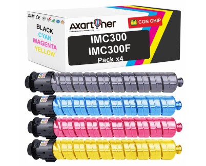 Compatible Pack x4 Ricoh IMC300 / IMC300F Cartuchos de Toner