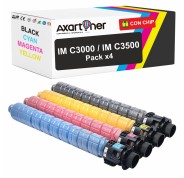 Compatible Pack x4 Ricoh IMC3000 / IMC3000A / IMC3500 / IMC3500A Cartuchos de Toner