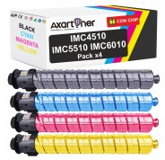 Compatible Pack x4 Ricoh IMC4510 / IMC4510A / IMC5510 / IMC5510A / IMC6010 / IMC6010A Cartuchos de Toner