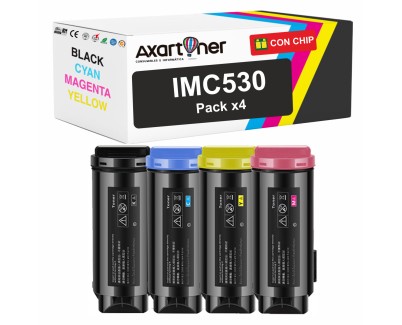 Compatible Pack x4 Ricoh IMC530 / IMC530F / IMC530FB Cartuchos de Toner