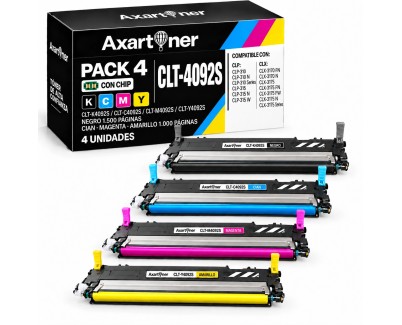 Compatible Pack x4 Samsung CLP315 / CLP310 / CLX3170 / CLX3175 Cartuchos de Toner