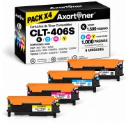 Compatible Pack x4 Samsung CLP360 / CLP365 / CLX3300 / CLX3305 / XPRESS C410 / XPRESS C460 Cartuchos de Toner