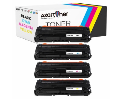Compatible Pack x4 Samsung CLP680 / CLX6260 Cartuchos de Toner