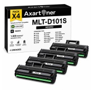 Compatible Pack x4 Samsung ML-2160 / SCX-3405 Negro Cartucho de Toner MLT-D101S