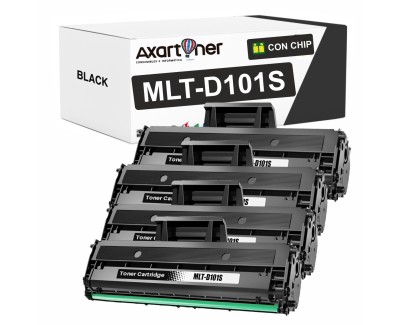 Compatible Pack x4 Samsung ML-2160 / SCX-3405 Negro Cartucho de Toner MLT-D101S