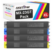 Compatible Pack x4 Sharp MX23 Cartuchos de Toner para harp MX-1810, MX-2010, MX-2310, MX-2314, MX-2316, MX-3111, MX-3114