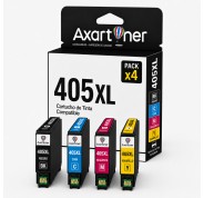 Compatible Pack x4 Tinta Epson 405XL para WorkForce Pro WF3820, 3825, 3830, 4820, 4825, 4830, 7830, 7835, 7840