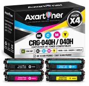 Compatible Pack x4 Toner Canon CRG-040H / 040H para Canon LBP710 / LBP712
