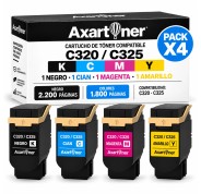 Compatible Pack x4 Xerox C320 / C325 Cartuchos de Toner