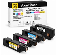 Compatible Pack x4 Xerox Phaser 6020 / 6022 - WorkCentre 6025 / 6027 Cartuchos de Toner