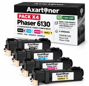 Compatible Pack x4 Xerox Phaser 6130 / 6130N Cartuchos de Toner