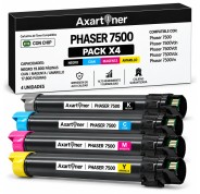 Compatible Pack x4 Xerox Phaser 7500 Cartuchos de Toner