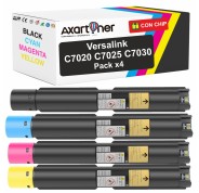 Compatible Pack x4 Xerox VersaLink C7020 / C7025 / C7030 Cartuchos de Toner