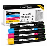 Compatible Pack x4 Xerox Versalink C7120 / C7125 / C7130 Cartuchos de Toner