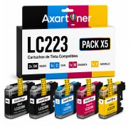 Compatible Pack x5 Brother LC223 / LC221 Cartuchos de Tinta LC-223 / LC-221