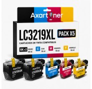 Compatible Pack x5 Brother LC3219 XL / LC3217 Cartuchos de Tinta LC-3219XL
