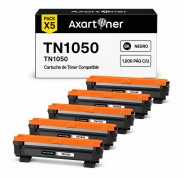 Compatible Pack x5 Brother TN1050 Negro Cartuchos de Toner para Brother HL-1110 HL-1112 HL-1212 HL-1210 DCP-1510 DCP-1610 DCP-1612 DCP-1512 MFC-1810 MFC-1910