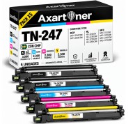 Compatible Pack x5 Brother TN247 / TN243 Cartuchos de Toner para DCP-L3510CDW, DCP-L3550CDW, HL-L3210CW, HL-L3230CDW, HL-L3270CDW, HL-L3280CDW, MFC-L3710CW, MFC-L3730CDN, MFC-L3750CDW, MFC-L3770CDW
