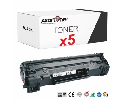 Compatible Pack x5 Canon 725 Negro Cartucho de Toner 3484B002 / CRG-725