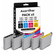 Compatible Pack x5 Epson T1631 / T1632 / T1633 / T1634 - 16XL Cartuchos de Tinta