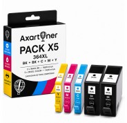 Compatible Pack x5 HP 364XL Cartuchos de Tinta