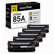 Compatible Pack x5 HP CE285A / 85A Negro Cartucho de Toner para HP LaserJet Pro P1102, P1102w, M1212nf, P1109w, M1217nfw, MF3010, 1102w