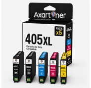 Compatible Pack x5 Tinta Epson 405XL para WorkForce Pro WF3820, 3825, 3830, 4820, 4825, 4830, 7830, 7835, 7840