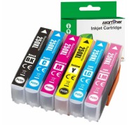 Compatible Pack x6 Epson 250XL / 250 Cartuchos de Tinta para Epson Expression Photo XP-980 / XP980