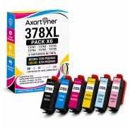 Compatible Pack x6 Epson 378XL - T3791 / T3792 / T3793 / T3794 / T3795 / T3796 Cartuchos de Tinta