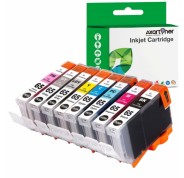 Compatible Pack x8 Canon CLI-65 / CLI65 Cartuchos de Tinta para Canon Pixma PRO-200