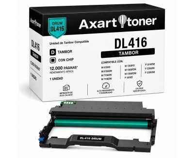 Compatible Pantum DL416 Negro Tambor de Imagen para Pantum M6706D M6706DW M7106DN M7106DW M7206FD M7206FDN M7206FDW P3016D P3016DW P3306DN P3306DW
