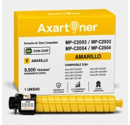 Compatible Ricoh Aficio MP-C2003 / MP-C2004 / MP-C2011 / MP-C2503 / MP-C2504 Amarillo Cartucho de Toner 841926 / 841919