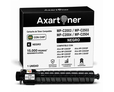 Compatible Ricoh Aficio MP-C2003 / MP-C2004 / MP-C2011 / MP-C2503 / MP-C2504 Negro Cartucho de Toner 841925 / 841918